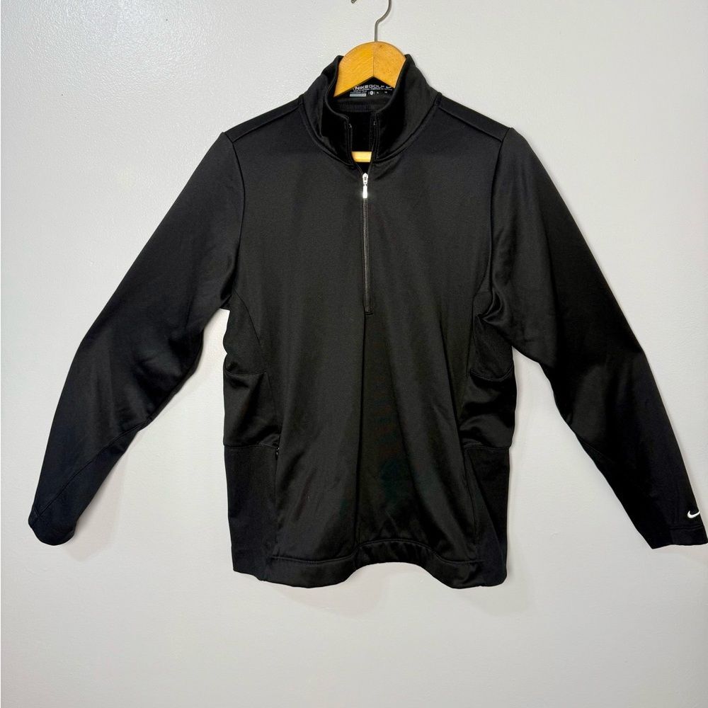 Nike Men's Golf Black Half-Zip Fleece Pullover | XL